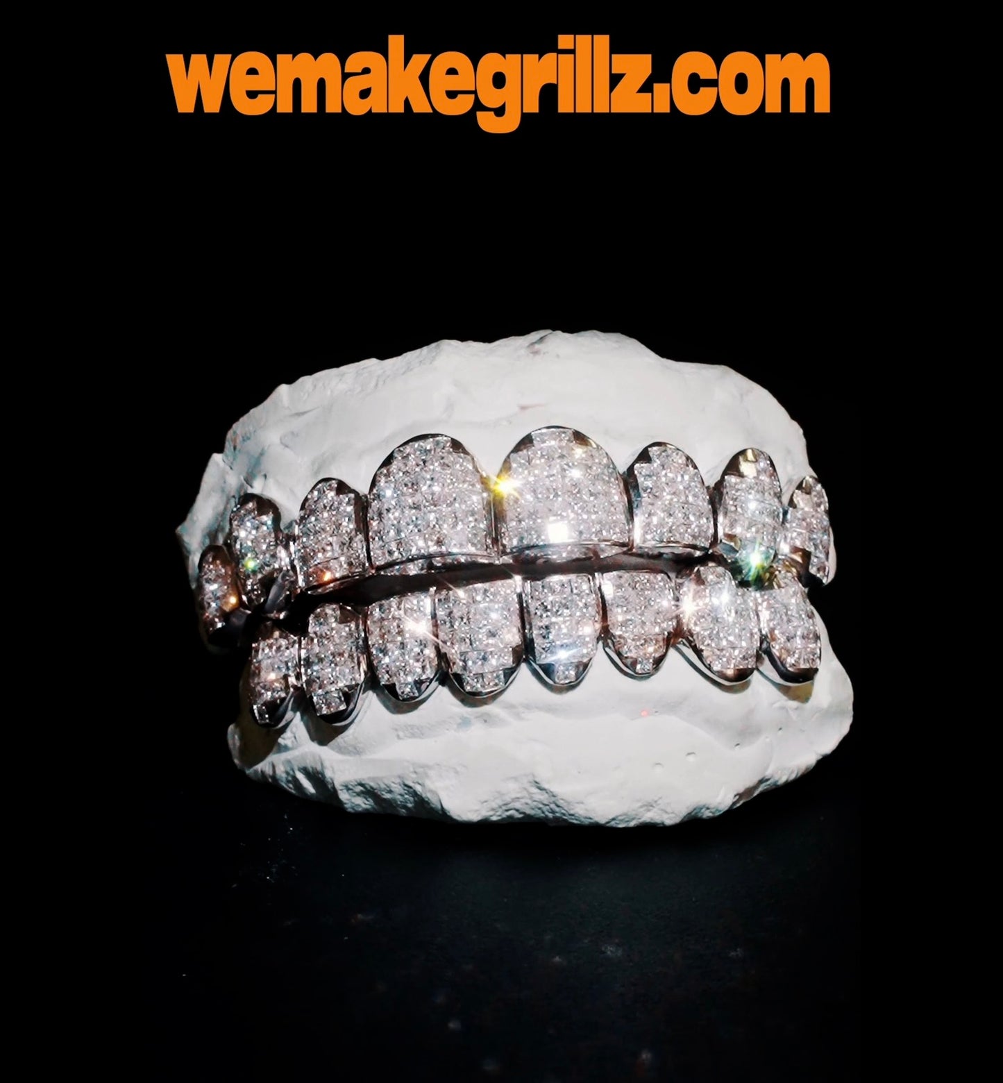 INVISIBLE/ PRINCESS CUT DIAMOND GRILLZ