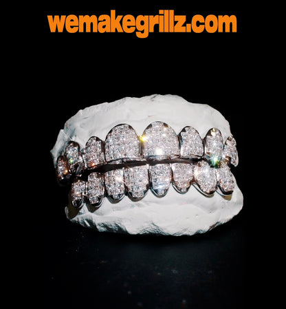INVISIBLE/ PRINCESS CUT DIAMOND GRILLZ